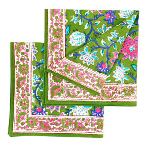 2 serviettes de table en coton Sita