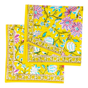 2 serviettes de table en coton Holi