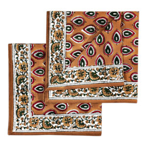 2 serviettes de table en coton Mayura