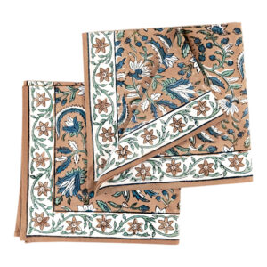 2 serviettes de table en coton Champa