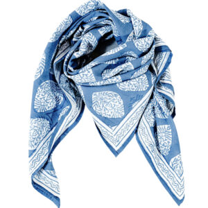 Foulard Priya Bleu